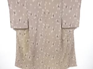 アンティーク　紋錦紗矢羽根絣柄着物